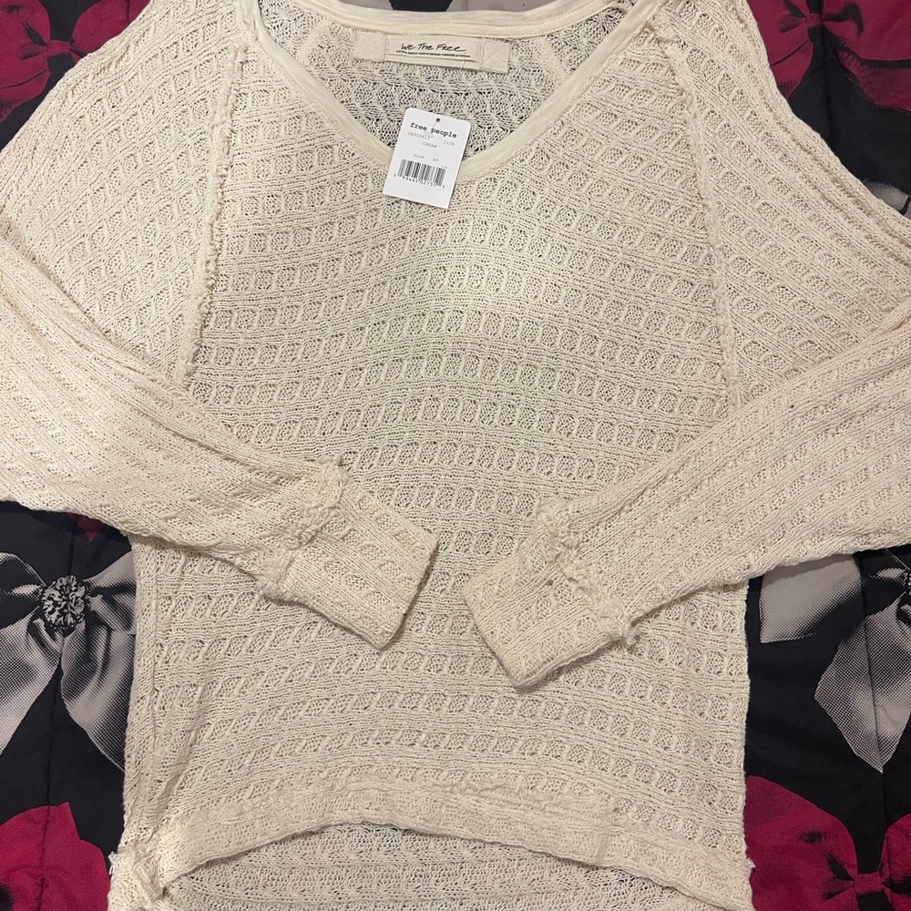 FREE PEOPLE Cream Sweater